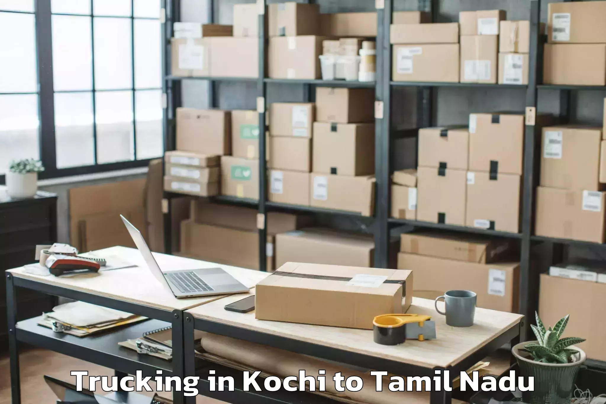 Easy Kochi to Kadavur Trucking Booking